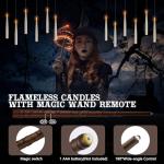 Floating Candles with Wand Remote – 20 Pack