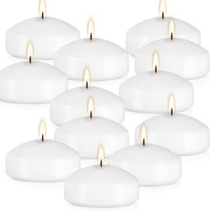 12 Bulk White Floating Tealights for Magical Moments