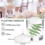 12 Bulk White Floating Tealights for Magical Moments