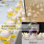 12 Bulk White Floating Tealights for Magical Moments