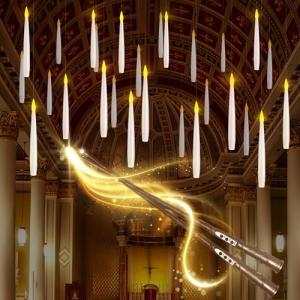 Floating Candles with Wands - 20 Pack Magic