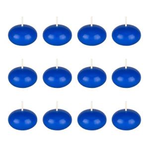 Floating Dark Blue Candles - 12 Pack