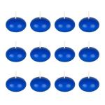 Floating Dark Blue Candles - 12 Pack