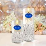 Floating Dark Blue Candles - 12 Pack
