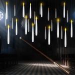 Floating Candles with Wand - Set of 10