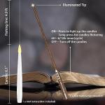 Floating Candles with Wand - Set of 10