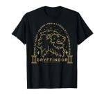 Gryffindor Line Art T-Shirt for Harry Potter Fans