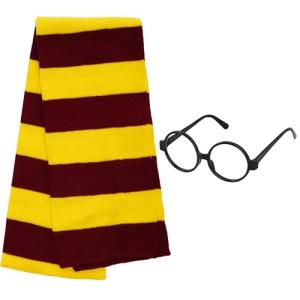 Harry Potter Glasses and Striped Scarf Cosplay Accessories