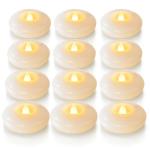 12 Pack Flameless LED Floating Candles for Decor