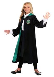 Deluxe Kids Slytherin Robe Costume for Magic
