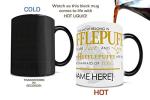 Personalized Hufflepuff Heat Sensitive Morphing Mug