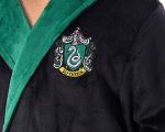 Slytherin Fleece Hooded Robe for Adults