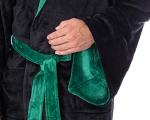 Slytherin Fleece Hooded Robe for Adults
