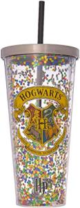 Hogwarts Glitter Cup with Straw by Spoontiques