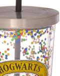Hogwarts Glitter Cup with Straw by Spoontiques