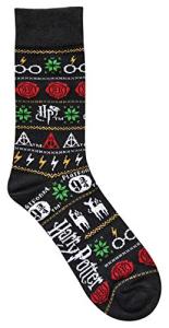 Harry Potter Christmas Socks with Symbol Patterns