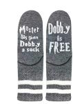 Dobby Is Free Novelty Socks - Light Gray