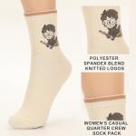 Harry Potter Hedwig Ron Hermione Women's Socks 3-Pack
