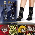 Harry Potter 5 Pack Crew Socks Gift Set