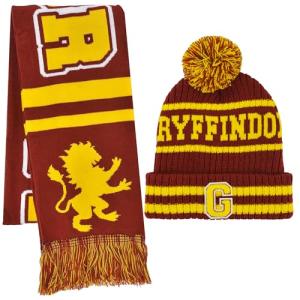Gryffindor Beanie Hat and Scarf Set