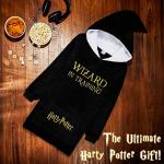 Harry Potter Fleece Wearable Blanket Hoodie - Black