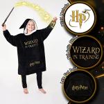 Harry Potter Fleece Wearable Blanket Hoodie - Black