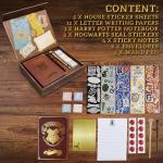 Harry Potter Stationery Set with Wand, Notebook, Stickers
