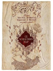 Harry Potter Marauders Map Fleece Throw Blanket