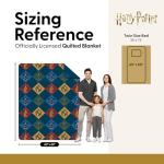 Harry Potter House Crest Quilted Throw Blanket