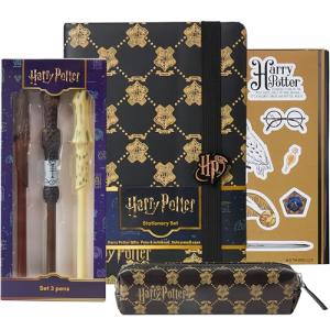 Harry Potter Stationery Set with Wand Pens and Notebook