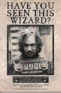 Harry Potter Sirius Black Wanted Poster 22"x34