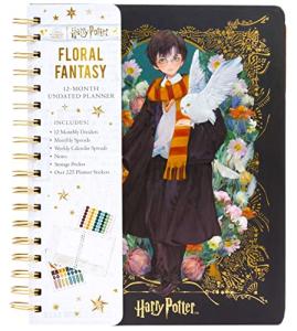 Harry Potter Floral Fantasy Undated 12-Month Planner
