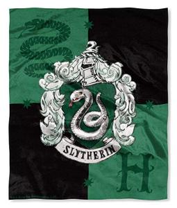 Slytherin House Crest Silk Touch Throw Blanket