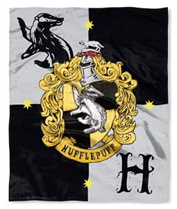 Hufflepuff House Crests Silk Touch Throw Blanket