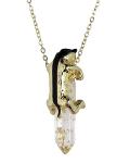 Hufflepuff Badger Gemstone Pendant Necklace