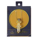Hufflepuff Badger Gemstone Pendant Necklace