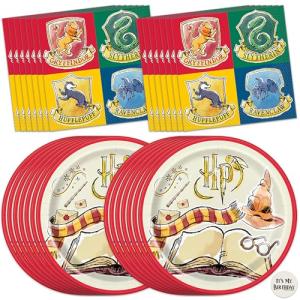 Harry Potter Birthday Party Plates and Napkins Set