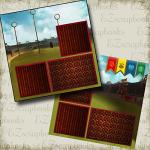 Quidditch-Themed Scrapbook Pages - Easy Layout 2882
