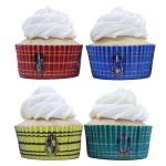Hogwarts Houses Cupcake Cases - Pack of 60