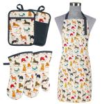 Harry Potter Cooking Set: Oven Mitts, Apron & Potholders