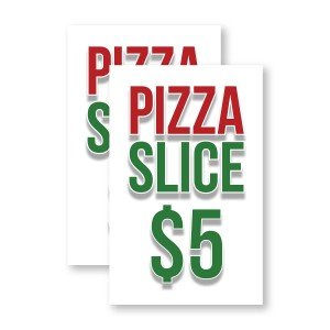 Delicious Roman Pizza Slice A-Frame Sign