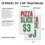 Heavy Duty A-Frame Sidewalk Sign for Pizza