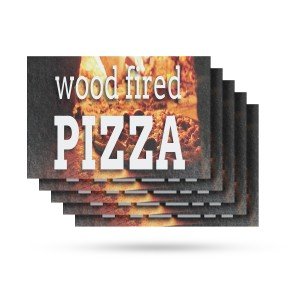 Authentic Wood Fired Pizza Vinyl Decal Design