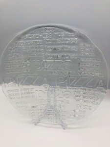 Charming 12" Glass Pizza Serving Plate