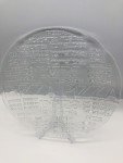 Charming 12" Glass Pizza Serving Plate