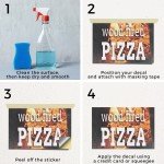 Authentic Wood Fired Pizza Vinyl Decal Design