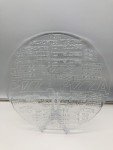 Charming 12" Glass Pizza Serving Plate