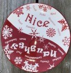 Mangiamo Apéritif Plates - Pizzeria Theme, 11 3/8