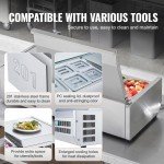 VEVOR Stainless Steel Pizza Prep Station 130W