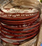 Mangiamo Apéritif Plates - Pizzeria Theme, 11 3/8